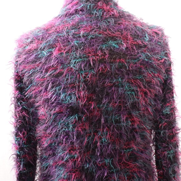 Vintage Carducci Italy Eyelash Sweater Womens M* Shaggy Artsy Colorful Knit - Picture 4 of 14